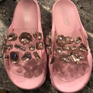 Jeffrey Campbell Aspic Jeweled Sandals Never Worn